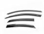 Window deflectors Ford Focus II 2005-2008 - type: with chrome sd, hb 4 pcs фото 0