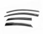 Ford Focus III window deflectors - type: with chrome molding фото 0