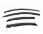 Ford Focus III window deflectors - type: with chrome molding фото 1