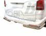 Rear bumper protection Volkswagen T5 Multivan - type: single corners, bevelled ends фото 0