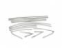 Full window frame Ford Focus 2011-2018 hb - type: stainless steel photo 0