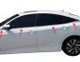 Window frame for Honda Civic 2016-... stainless steel lower only 8 elements фото 2