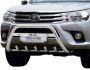 Bull bar Toyota Hilux 2015-2020 - type: with logo фото 0