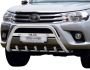 Кенгурятник Toyota Hilux 2015-2020 - тип: с логотипом фото 0
