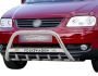 Bull bar Volkswagen Caddy 2004-2010 - type: with logo фото 1