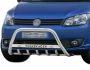 Bull bar Volkswagen Caddy 2010-2015 - type: with logo фото 2
