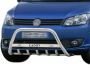 Кенгурятник Volkswagen Caddy 2010-2015 - тип: с логотипом фото 1