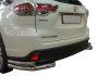 Rear bumper protection Toyota Highlander 2014-2017 - type: double corners фото 0