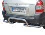 Hyundai Tucson rear bumper protection - type: corners with towbar stroke фото 0