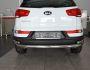 Rear bumper protection Kia Sportage 2010-2015 - type: pipe with corners фото 1