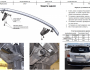 Toyota Highlander rear bumper protection - type: single pipe фото 4