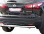 Rear bumper protection Nissan Qashqai 2014-2017 - type: single pipe фото 0