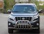 Front bumper protection Toyota Prado 2014-2018 - type: double reinforced with mustache фото 2