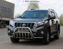 Front bumper protection Toyota Prado 2014-2018 - type: double reinforced with mustache фото 1