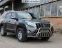 Front bumper protection Toyota Prado 2014-2018 - type: double reinforced with mustache фото 3