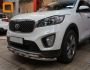 Защита бампера Kia Sorento Prime 2015-... - тип: модельная с пластинами фото 2