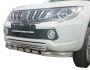 Bumper protection Mitsubishi L200 2015-2018 - type: model with plates фото 0