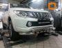 Bumper protection Mitsubishi L200 2015-2018 - type: model with plates фото 3