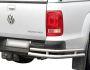 Rear bumper protection Volkswagen Amarok 2016-... - type: double corners фото 0