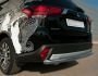 Rear bumper protection Mitsubishi Outlander 2015-2020 - type: single pipe фото 3