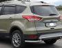 Rear bumper protection Ford Escape 2013-2016 - type: with additional corners фото 1