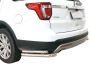 Rear bumper protection Ford Explorer 2016-2018 - type: double corners фото 0