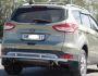Rear bumper protection Ford Escape 2013-2016 - type: double mustache on racks фото 2
