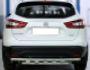 Nissan Qashqai rear bumper protection - type: pipe with corners фото 1