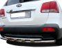 Rear bumper protection Kia Sorento 2010-2012 - type: pipe with corners фото 2