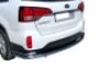 Rear bumper protection Kia Sorento 2013-2016 - type: pipe with corners фото 2