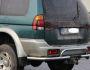 Mitsubishi Pajero Sport I rear bumper protection - type: corners with towbar stroke фото 2