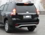Toyota Prado 150 rear bumper protection - type: curved pipe model фото 2