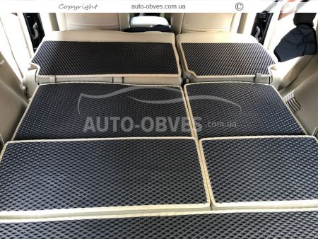 Коврик багажника Nissan Armada 2016-... - тип: верх задних сидений eva фото 1