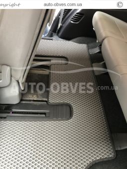 Toyota Sequoia floor mats - type: 3 rows of eva, middle row - armrest фото 6