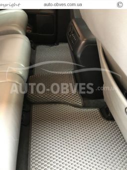 Toyota Sequoia floor mats - type: 3 rows of eva, middle row - armrest фото 3