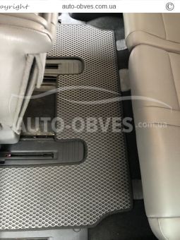Toyota Sequoia floor mats - type: 3 rows of eva, middle row - armrest фото 1