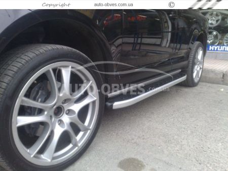 Profile running boards Porsche Cayenne 2010-2018 - Style: Range Rover фото 2