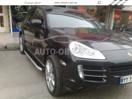 Profile running boards Porsche Cayenne 2010-2018 - Style: Range Rover фото 1