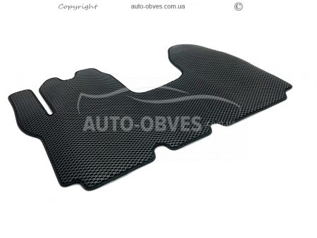 Floor mats Opel Vivaro 2001-2014 1+2 black 1 pc - type: Eva фото 0