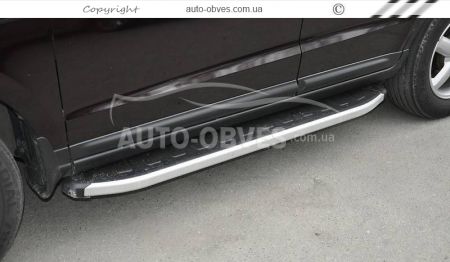 Profile running boards Hyundai Santa Fe 2006-2010 - Style: Range Rover фото 1