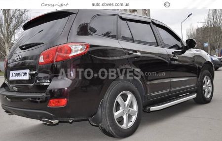 Profile running boards Hyundai Santa Fe 2010-2012 - Style: Range Rover фото 3