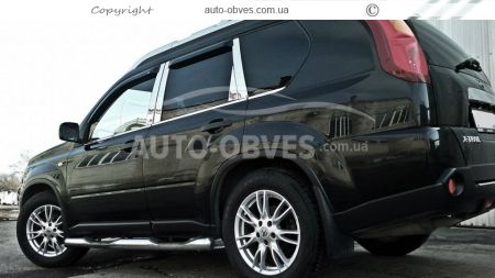Covers for door pillars Nissan X-Trail 2007-2014 фото 4