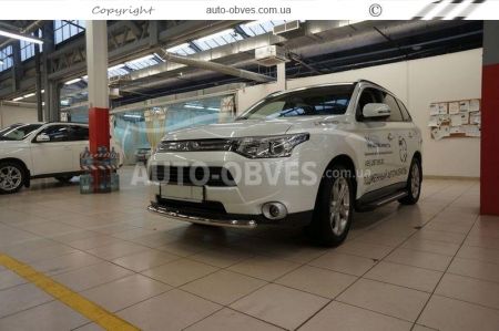 Одинарна дуга Mitsubishi Outlander 2013-2015 -тип: на до і після рестайл фото 3