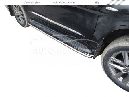 Захист штатного порога для Lexus LX570 фото 0