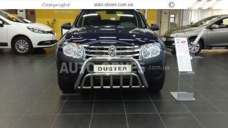 Front bar Renault Duster - type: double фото 1