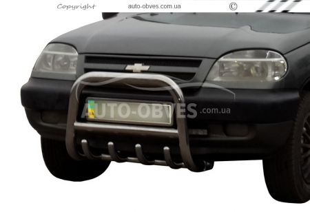 Front bumper protection Chevrolet Niva 2002-2009 фото 0