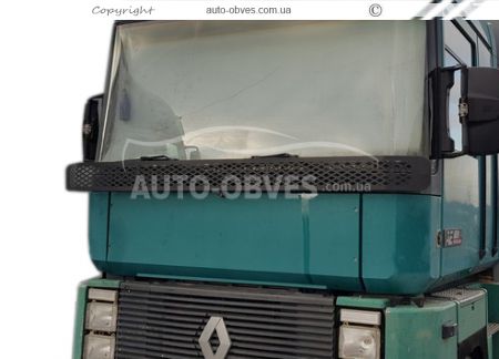 Дефлектор капоту мухобійка Renault Magnum - тип: 1 шт чорного кольору фото 1
