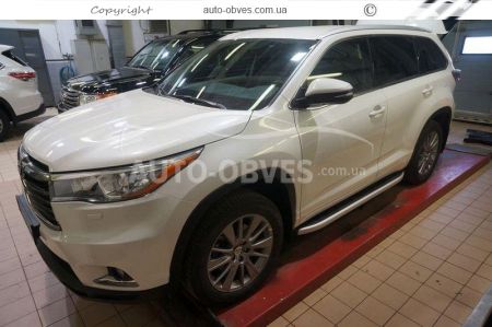 Профільні підніжки Toyota Highlander 2017-2020 - style: Range Rover фото 3