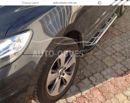 Running boards Hyundai Santa Fe 2010-2012 - style: Audi фото 5