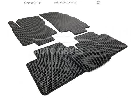 Floor mats Nissan X-Trail t32 2017-2021 black 5 pcs - type: Eva фото 0